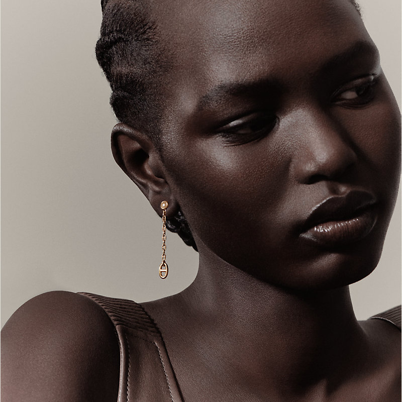 【上品に】Boucles d'oreilles Farandole, tres petit modele HERMÈS Boucles D'Oreilles Farandole Tres Petit Model – REAWAKE